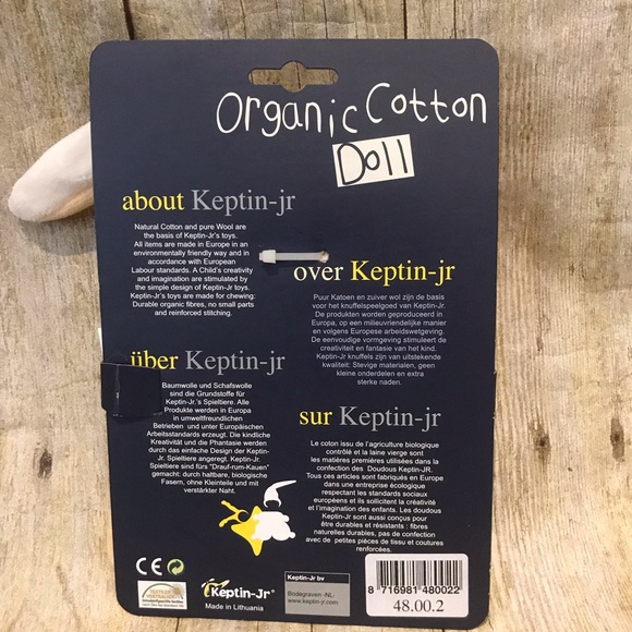 Kept in-Jr organic cotton bunny doll - Picture 5 of 6